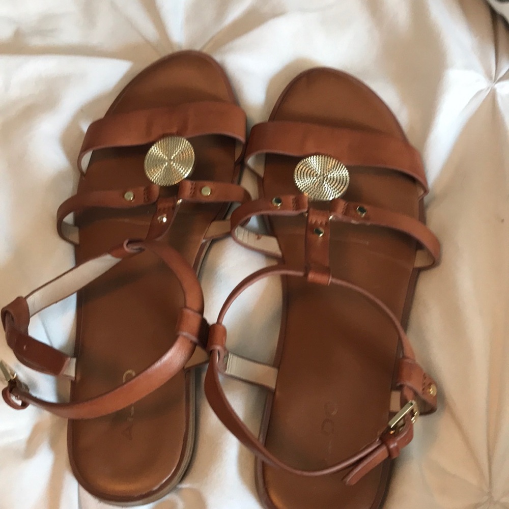 Tan Aldo sandals